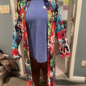 Long Graffiti Art Jacket